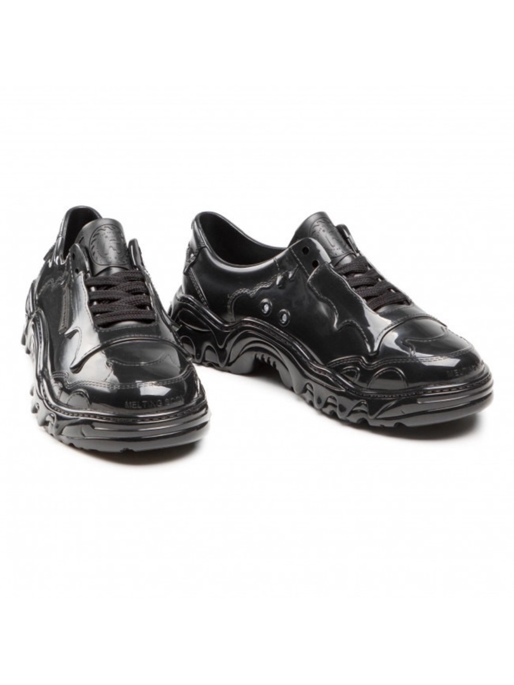 Melissa x Rombaut Melting Boccaccio Black Patent Chunky Vegan Sneakers